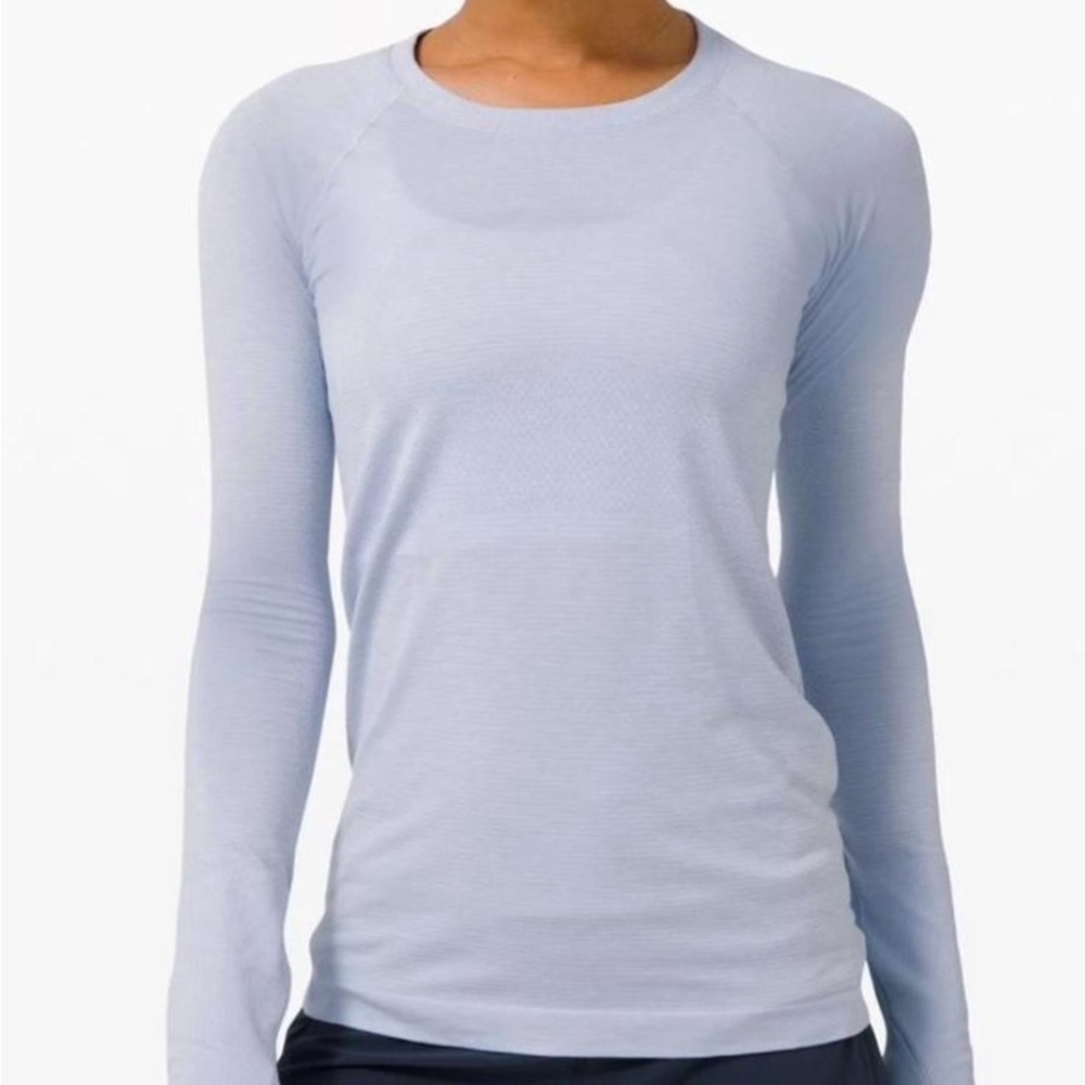 Lululemon Swiftly Tech Light Blue Longsleeve